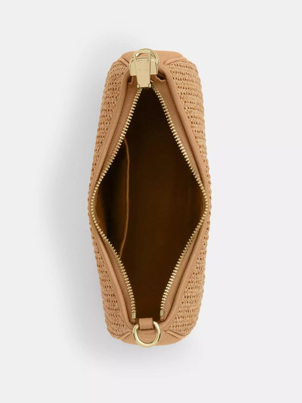 NWT COACH Teri Shoulder Bag With Charm CEC43 straw/Im/Toast Leather - Picture 4 of 7